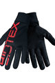 BIOTEX Mănuși cu degete lungi de ciclism - THERMAL TOUCH GEL - negru/roșu