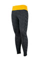 BIOTEX Pantaloni de ciclism lungi fără bretele - ENERGY - negru/galben