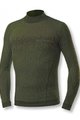 BIOTEX Tricou de ciclism cu mânecă lungă - 3D TURTLENECK - verde