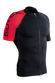 BIOTEX Tricou de ciclism cu mânecă scurtă - ULTRA - negru/roșu