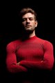 BIOTEX Tricou de ciclism cu mânecă lungă - 3D - roșu