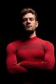 BIOTEX Tricou de ciclism cu mânecă lungă - 3D TURTLENECK - roșu