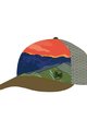 BUFF Șapcă de ciclism - TRUCKER PANORÁMA - portocaliu/albastru/verde