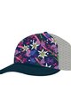 BUFF Șapcă de ciclism - TRUCKER FLOWERS - roz/albastru/mov