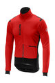 CASTELLI Jachetă termoizolantă de ciclism - ALPHA ROS - roșu/negru