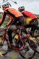 CASTELLI Jachetă termoizolantă de ciclism - ALPHA ROS - roșu/negru