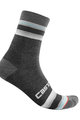 CASTELLI Șosete clasice de ciclism - STRISCIA 13 WINTER - gri