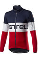 CASTELLI Jachetă termoizolantă de ciclism - PROLOGO WINTER - albastru/alb/roșu