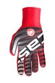 CASTELLI Mănuși cu degete lungi de ciclism - DILUVIO C - roșu
