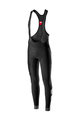 CASTELLI Pantaloni de ciclism lungi cu bretele - VELOCISSIMO WINTER - negru
