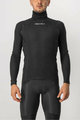CASTELLI Tricou de ciclism cu mânecă lungă - FLANDERS WARM NECK - negru