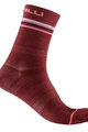 CASTELLI Șosete clasice de ciclism - GO 15 LADY - bordo