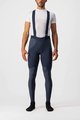 CASTELLI Pantaloni de ciclism lungi cu bretele - SORPASSO RoS WINTER - albastru