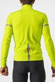 CASTELLI Tricou de cilism pentru iarnă cu mânecă lungă - FONDO 2 WINTER - galben