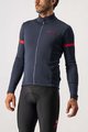 CASTELLI Tricou de cilism pentru iarnă cu mânecă lungă - FONDO 2 WINTER - albastru