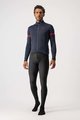 CASTELLI Tricou de cilism pentru iarnă cu mânecă lungă - FONDO 2 WINTER - albastru