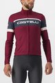 CASTELLI Tricou de cilism pentru iarnă cu mânecă lungă - PASSISTA - bordo