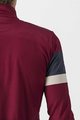 CASTELLI Tricou de cilism pentru iarnă cu mânecă lungă - PASSISTA - bordo