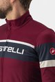 CASTELLI Tricou de cilism pentru iarnă cu mânecă lungă - PASSISTA - bordo
