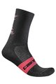 CASTELLI Șosete clasice de ciclism - GIRO D'ITALIA 2022 - negru/roz