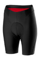 CASTELLI Pantaloni scurți de ciclism fără bretele - PREMIO 2 W LADY - negru