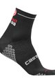 CASTELLI Șosete clasice de ciclism - ROSA CORSA DUE LADY - negru
