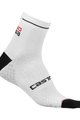 CASTELLI Șosete clasice de ciclism - ROSA CORSA DUE LADY - alb