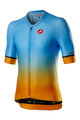 CASTELLI Tricou de ciclism cu mânecă scurtă - AERO RACE 6.0 - galben/albastru deschis