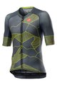 CASTELLI Tricou de ciclism cu mânecă scurtă - CLIMBER'S 3.0 - gri/galben