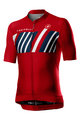 CASTELLI Tricou de ciclism cu mânecă scurtă - HORS CATEGORIE - roșu