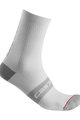 CASTELLI Șosete clasice de ciclism - SUPERLEGGERA 12 - alb/gri