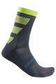 CASTELLI Șosete clasice de ciclism - TROFEO 15 - gri/albastru/verde deschis
