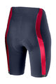 CASTELLI Pantaloni scurți de ciclism fără bretele - VELOCISSIMA 2 LADY - albastru/roz