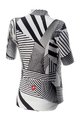 CASTELLI Tricou de ciclism cu mânecă scurtă - SUBLIME LADY - negru/alb
