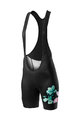 CASTELLI Pantaloni scurți de ciclism cu bretele - FIORITA LADY - negru
