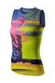 CASTELLI Tricou de ciclism fără mâneci - PRO MESH W LADY - multicolor/roz