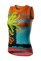CASTELLI Tricou de ciclism fără mâneci - PRO MESH W LADY - multicolor/galben