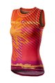 CASTELLI Tricou de ciclism fără mâneci - PRO MESH W LADY - multicolor/portocaliu