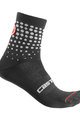 CASTELLI Șosete clasice de ciclism - PUNTINI LADY - negru
