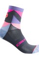CASTELLI Șosete clasice de ciclism - UNLIMITED W LADY - albastru/gri/roz