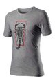 CASTELLI Tricou de ciclism cu mânecă scurtă - LOGO - gri