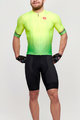 CASTELLI Tricoul și pantaloni scurți de ciclism - AERO RACE - negru/verde