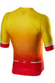 CASTELLI Tricou de ciclism cu mânecă scurtă - AERO RACE 6.0 - roșu/galben