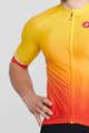 CASTELLI Tricou de ciclism cu mânecă scurtă - AERO RACE 6.0 - roșu/galben