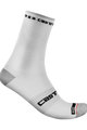 CASTELLI Șosete clasice de ciclism - ROSSO CORSA PRO 15 - alb