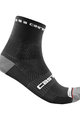 CASTELLI Șosete clasice de ciclism - ROSSO CORSA PRO 9 - negru