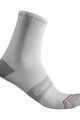 CASTELLI Șosete clasice de ciclism - SUPERLEGGERA T 12 - alb/gri