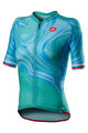 CASTELLI Tricou de ciclism cu mânecă scurtă - CLIMBER'S 2.0 LADY - turcoaz/albastru