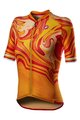 CASTELLI Tricou de ciclism cu mânecă scurtă - CLIMBER'S 2.0 LADY - galben/portocaliu