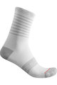 CASTELLI Șosete clasice de ciclism - SUPERLEGGERA 12 LADY - alb/gri